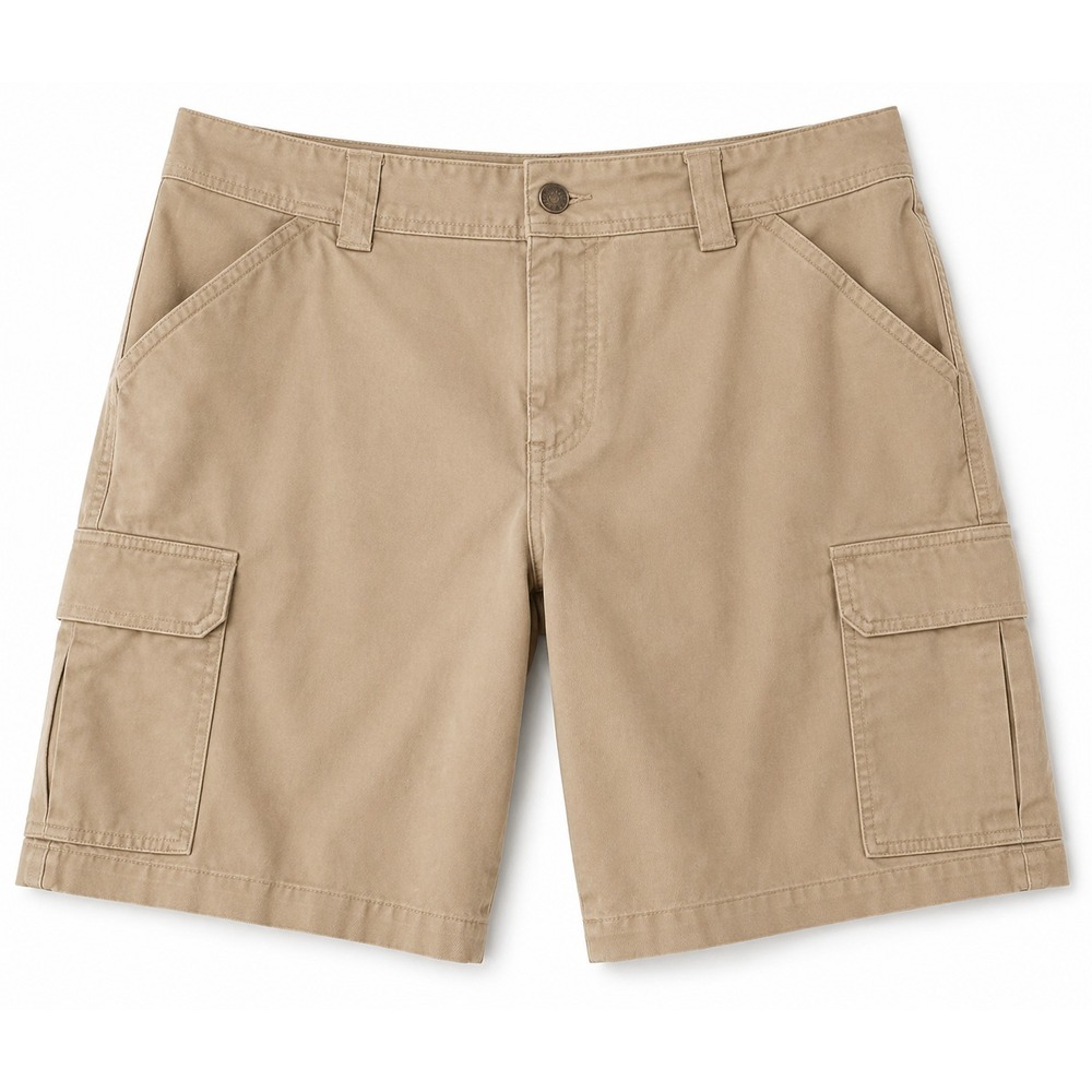 Duluth Trading Dry On The Fly Cargo Shorts Womens 8 Khaki Hiking Utility 9.5